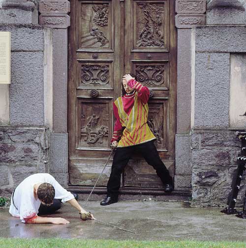 Un abilissimo fendente colp&igrave; il braccio di Vito Canino