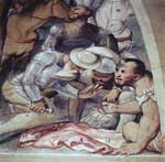 Scena della crocifissione e particolari della "Passione".